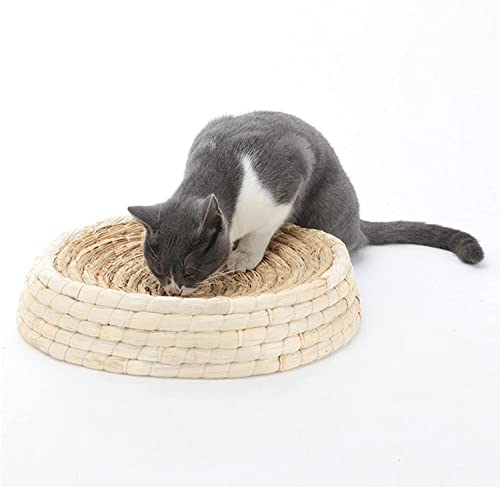 Katzen Kratzbrett 2-in-1 Wende-Katzenkratzunterlage Mit Premium-Kratztexturen Katzenkratzunterlage Zum Schutz Von Möbeln Schützt Teppiche und Sofas (Size : Diameter 35cm) von SAROSI