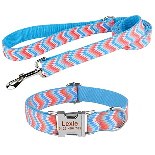 SARUEL Benutzerdefinierte Gravierte Name Halsband Klein Groß Personalisierte Hundehalsband Produkt Hundehalsbänder Nylon Plaid Junge Mädchen Unisex Hundehalsband,D,L SARUEL Benutzerdefinierte Gravierte Name Halsband Klein Groß Personalisierte Hundehalsband Produkt Hundehalsbänder Nylon Plaid Junge Mädchen Unisex Hundehalsband,D,L von SARUEL