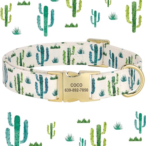 SARUEL Blumen-Hundehalsband,Personalisierte Hunde-ID-Halsbänder,Nylon-bedrucktes Haustier-Schnallenhalsband,Verstellbar Für Kleine,Mittelgroße Und Große Hunde,Weiß,M SARUEL Blumen-Hundehalsband,Personalisierte Hunde-ID-Halsbänder,Nylon-bedrucktes Haustier-Schnallenhalsband,Verstellbar Für Kleine,Mittelgroße Und Große Hunde,Weiß,M von SARUEL