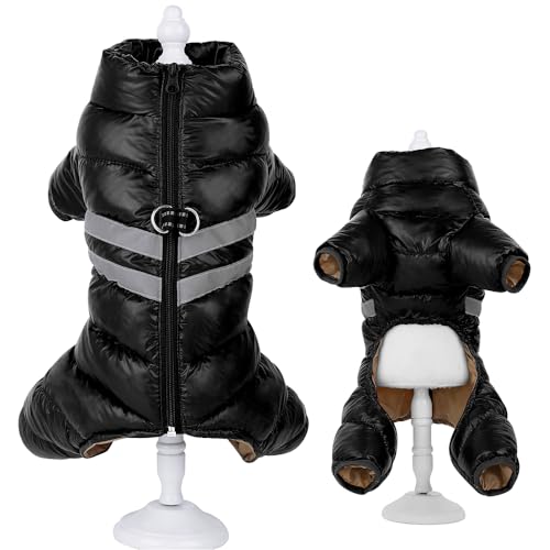 SARUEL Dicke Warme Hundekleidung,wasserdichte Winter-Hundejacke,Mantel,Reflektierende Haustierkleidung,Yorkies-Outfit Für Kleine,Mittelgroße Und Große Hunde,A,16 von SARUEL