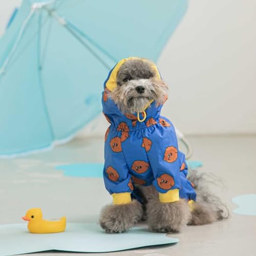 SARUEL Haustier-Regenmantel,Hundekleidung,All-Inclusive,Vierbeinige,Mit Kapuze,wasserdichte Hundekleidung,Corgi-Bulldogge,Große Hunde-Haustierbekleidung,Blau,5XL SARUEL Haustier-Regenmantel,Hundekleidung,All-Inclusive,Vierbeinige,Mit Kapuze,wasserdichte Hundekleidung,Corgi-Bulldogge,Große Hunde-Haustierbekleidung,Blau,5XL von SARUEL