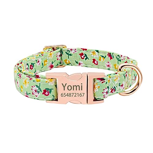 SARUEL Hundehalsband Mit Schleife Personalisiertes Nylon-Hundehalsband Mit Namen Benutzerdefiniertes Weiches Druck-Schleifknoten-Haustier-Hundehalsband Für Kleine Mittelgroße Hunde,Kein Bogengrün,L SARUEL Hundehalsband Mit Schleife Personalisiertes Nylon-Hundehalsband Mit Namen Benutzerdefiniertes Weiches Druck-Schleifknoten-Haustier-Hundehalsband Für Kleine Mittelgroße Hunde,Kein Bogengrün,L von SARUEL