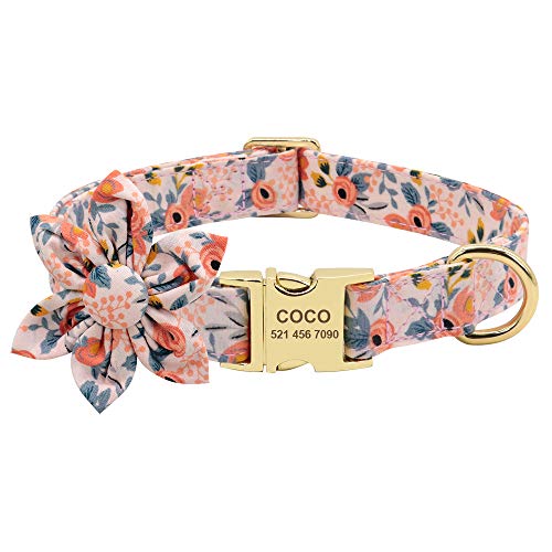 SARUEL Hundezubehör Haustier-Welpen-Katzenhalsband Benutzerdefiniertes Nylon-Halsband Mit Bedrucktem Namensschild Für Hunde,Personalisierte ID-Tag-Halsbänder Für Kleine Hunde,C,L SARUEL Hundezubehör Haustier-Welpen-Katzenhalsband Benutzerdefiniertes Nylon-Halsband Mit Bedrucktem Namensschild Für Hunde,Personalisierte ID-Tag-Halsbänder Für Kleine Hunde,C,L von SARUEL