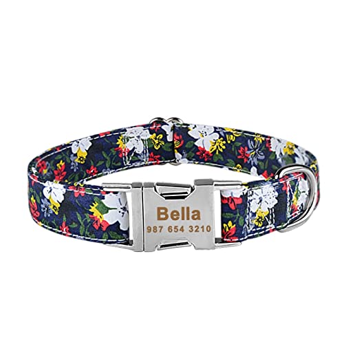 SARUEL Individuell Gravierter Name ID Tag Unisex Hundehalsband Verstellbare Nylonprodukte Hundehalsbänder Welpen Medium Large Personalisiertes Hundehalsband,F,XS SARUEL Individuell Gravierter Name ID Tag Unisex Hundehalsband Verstellbare Nylonprodukte Hundehalsbänder Welpen Medium Large Personalisiertes Hundehalsband,F,XS von SARUEL