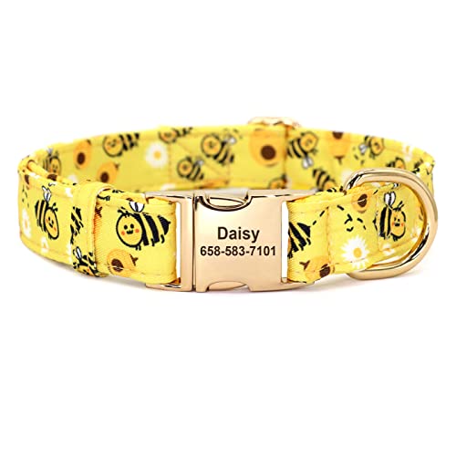 SARUEL Katzenhalsband Fertigen Sie DIY Personalisierte Hundebindung Hundehalsband Benutzerdefinierte Haustier-Hundenamen Besonders An,Pink-Gold-Wort,L 36-46 cm SARUEL Katzenhalsband Fertigen Sie DIY Personalisierte Hundebindung Hundehalsband Benutzerdefinierte Haustier-Hundenamen Besonders An,Pink-Gold-Wort,L 36-46 cm von SARUEL