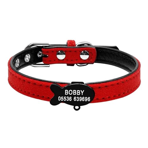 SARUEL Katzenhalsband Gepolsterte ID-Halsbänder Personalisierte Welpen-Haustierinformationen Für Kleine Mittelgroße Katzen XXS Rot Rosa Schwarz,Rot,XS SARUEL Katzenhalsband Gepolsterte ID-Halsbänder Personalisierte Welpen-Haustierinformationen Für Kleine Mittelgroße Katzen XXS Rot Rosa Schwarz,Rot,XS von SARUEL