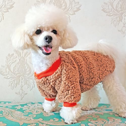 SARUEL Katzenkleidung,Mantel,Jacke,Winter,Welpenkleidung Für Kätzchen,Hunde,Chihuahua,Haustierkleidung Für Kleine,Mittelgroße Hunde,Katzen,Yorkie,Braun,S SARUEL Katzenkleidung,Mantel,Jacke,Winter,Welpenkleidung Für Kätzchen,Hunde,Chihuahua,Haustierkleidung Für Kleine,Mittelgroße Hunde,Katzen,Yorkie,Braun,S von SARUEL