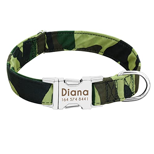 SARUEL Personalisiertes Hundehalsband Aus Nylon Für Kleine Hunde,Welpenhalsbänder Mit Eingraviertem Namenskennzeichen Für Kleine,Mittelgroße Haustiere,Pitbull,Deutscher Schäferhund,6,S SARUEL Personalisiertes Hundehalsband Aus Nylon Für Kleine Hunde,Welpenhalsbänder Mit Eingraviertem Namenskennzeichen Für Kleine,Mittelgroße Haustiere,Pitbull,Deutscher Schäferhund,6,S von SARUEL