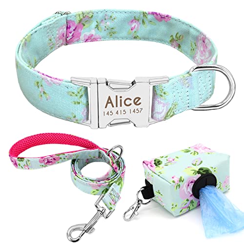 SARUEL Personalisiertes Hundehalsband Mit Katzentoilette Personalisiertes Hundehalsband Mit Eingraviertem Namen Hundekotbeutel Für Kleine,Mittelgroße Und Große Hunde,Grün,L SARUEL Personalisiertes Hundehalsband Mit Katzentoilette Personalisiertes Hundehalsband Mit Eingraviertem Namen Hundekotbeutel Für Kleine,Mittelgroße Und Große Hunde,Grün,L von SARUEL