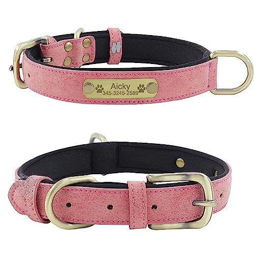 SARUEL Personalisiertes Namensschild Für Katzen Und Hunde,Rosa,S SARUEL Personalisiertes Namensschild Für Katzen Und Hunde,Rosa,S von SARUEL