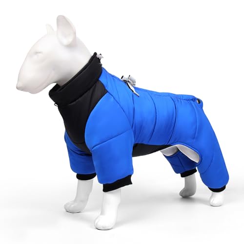 SARUEL Warme,wasserdichte Winter-Hundemanteljacke Mit Geschirr,Haustier-Welpen-Hundekleidung,Chihuahua-Kleidung Für Französische Bulldoggen Für Kleine Große Hunde,B,XL von SARUEL