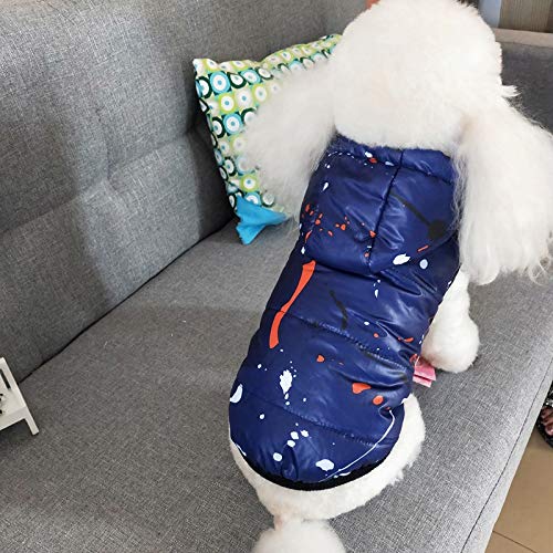 SARUEL Welpen Hund Katze Kleidung Hoodies Für Kleine Mittelgroße Hunde Mops Teddy Chihuahua Kleidung Winter Haustier Mantel Jacke Hund Outfit,Blau,L SARUEL Welpen Hund Katze Kleidung Hoodies Für Kleine Mittelgroße Hunde Mops Teddy Chihuahua Kleidung Winter Haustier Mantel Jacke Hund Outfit,Blau,L von SARUEL