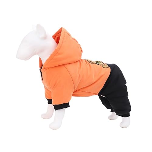 SARUEL Winter-Hundeoverall,Gepolstert,Warme Hundejacke,Welpen-Baumwollkleidung,Mantel Für Französische Bulldogge,Chihuahua-Haustierkleidung Für Kleine Mittelgroße Hunde,D,M von SARUEL