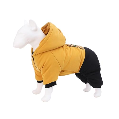 SARUEL Winter Warme Haustier-Hundeoverall-Mantel-Welpen-gepolsterte Daunenjacke,wasserdichte Kleidung Für Kleine Mittelgroße Hundekostüme,Chihuahua-Bekleidung,C,2XL von SARUEL