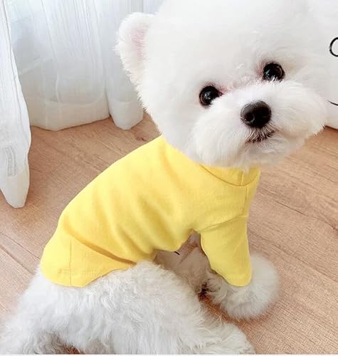 SARUEL Winter Warmes Hunde-Poloshirt,Haustiermantel,Welpen-T-Shirt Für Kleine Mittelgroße Hunde,Katzen,Freizeitkleidung,Chihuahua-Schnauzer-Kostüme,Gelb,XL SARUEL Winter Warmes Hunde-Poloshirt,Haustiermantel,Welpen-T-Shirt Für Kleine Mittelgroße Hunde,Katzen,Freizeitkleidung,Chihuahua-Schnauzer-Kostüme,Gelb,XL von SARUEL