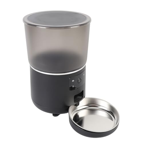 Automatischer Futterspender für Haustiere, automatischer Futterspender für Haustiere, kabellos, USB, 4 l, mit intelligenten Alarmen für Hunde und von SASKATE