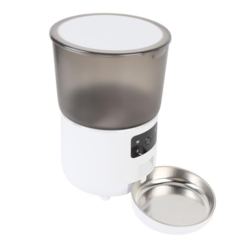 Automatischer Futterspender für Haustiere, automatischer Futterspender für Haustiere, kabellos, USB, 4 l, mit intelligenten Alarmen für Hunde und von SASKATE