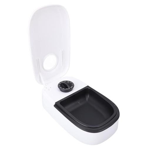 SASKATE Automatische Haustierfutterautomaten, Zeitgesteuerte Frische Trockene Nassp. Food -Schüssel für Timer -Haustier -Feeder, für Hunde Katzen (Schwarz) von SASKATE