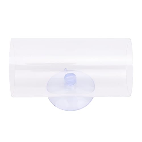 SASKATE Betta-Fisch Tunnel, Transparentes Hohles Betta-Fisch Rohr mit Saugnapf, für Ruhendes Aquarium Zubehör (S) von SASKATE