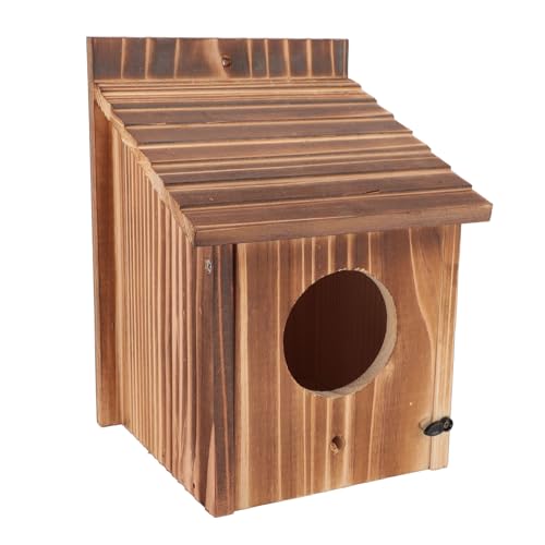 Vogelhaus, Nistkasten für Blaue Vögel aus Holz mit 6 cm Löchern, Großer Nistkasten für Drosseln, für Drosseln, Meisen, Kolibris und Ideal Vogelhaus, Nistkasten für Blaue Vögel aus Holz mit 6 cm Löchern, Großer Nistkasten für Drosseln, für Drosseln, Meisen, Kolibris und Ideal von SASKATE