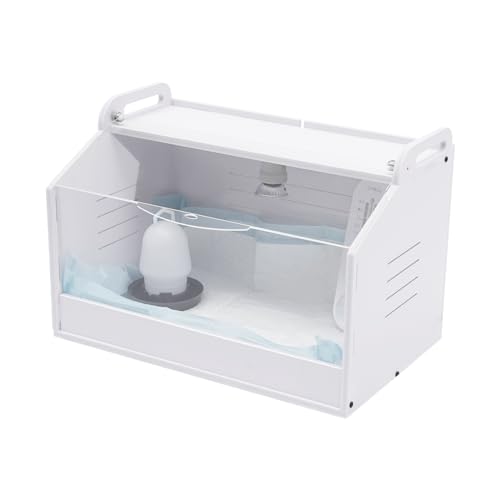Vollautomatische Brutinkubator Küken Kükenwärmebox mit Thermometer und Wärme Lampe für das Ausbrüten von Küken Entenküken Welpen 48 * 30 * 30CM von SAUADY