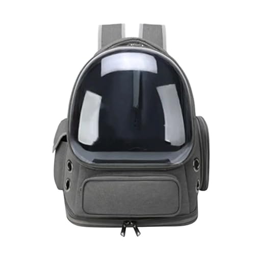 Motorrad-Satteltaschen, transparent, Haustier-Tragetasche, Outdoor-Reiserucksack für Katzen, kleine Hunde, atmungsaktiv, Katzen-Tragetasche, Haustierbedarf, Motorgepäcktasche (grau) von SAUANMNKTP