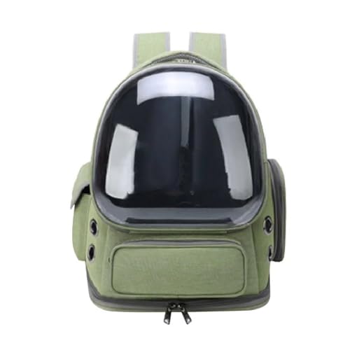 Motorrad-Satteltaschen, transparent, Haustier-Tragetasche, Outdoor-Reiserucksack für Katzen, kleine Hunde, atmungsaktiv, Katzen-Tragetasche, Haustierbedarf, Motorgepäcktasche (grün) von SAUANMNKTP