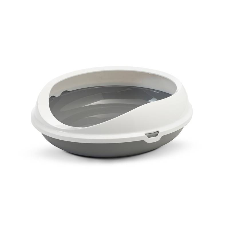 SAVIC Katzentoilette Figaro weiß / grau von SAVIC