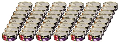 Savory - Hundefutter Nass - Nassfutter für Hunde - für Erwachsener Hund - Rindfleisch - Zarte Pastete mit saftiger und lockerer Textur, hoher Fleischanteil - 48er-Pack (48x100 g) von SAVORY to excite