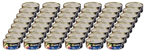 Savory - Katzenfutter Nass - Katzennassfutter - für Erwachsene Katze - Fisch - Weiche Fleischstücke, mit Taurin, Vitamine E, D3, Zink - Nassfutter 48er-Pack (48x100 g) von SAVORY to excite