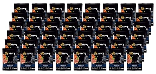 Savory - Katzenfutter Nass - Katzennassfutter - für Erwachsene Katze - Lachs & Erbsen - Weiche Fleischstücke, mit Taurin, Vitamine E, D3, Zink - Nassfutter 48er-Pack (48x85 g) von SAVORY to excite