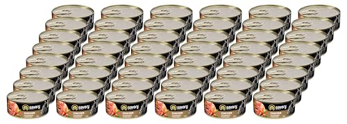 Savory - Katzenfutter Nass - Katzennassfutter - für Erwachsene Katze sterilisiert - Huhn - Weiche Fleischstücke, mit Taurin, Vitamine E, D3, Zink - Nassfutter 48er-Pack (48x100 g) von SAVORY to excite