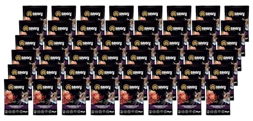 Savory - Katzenfutter Nass - Katzennassfutter - für Erwachsene Katze sterilisiert - Lamm & Preiselbeeren - Weiche Fleischstücke, mit Taurin, Vitamine E, D3, Zink - Nassfutter 48er-Pack (48x85 g) von SAVORY to excite