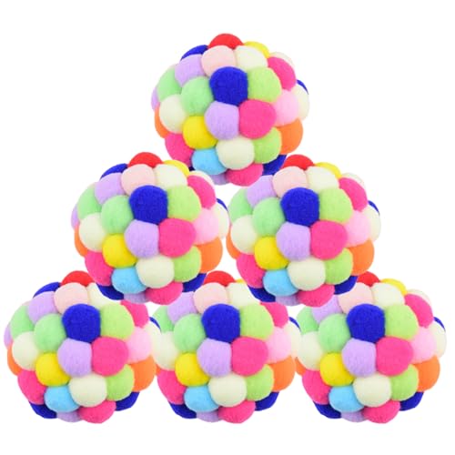 SAVOSWEET 6 Bunte Katzenbälle 6.5cm– Katzenspielzeug Set mit Glocken, perfekt für verspielte Katzen und sanftes Spielen SAVOSWEET 6 Bunte Katzenbälle 6.5cm– Katzenspielzeug Set mit Glocken, perfekt für verspielte Katzen und sanftes Spielen von SAVOSWEET