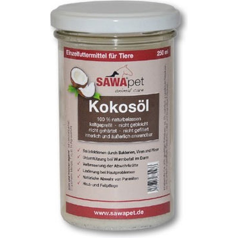 SAWApet Bio Kokos�l - 250 ml (43,60 € pro 1 l) von SAWApet
