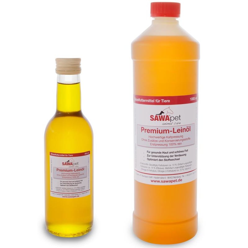 SAWApet Premium Lein�l - 1000 ml (16,90 € pro 1 l) von SAWApet