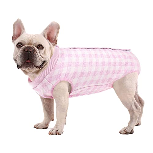 SAWMONG Erholungsanzug für Hunde nach einer Operation, atmungsaktiv, warm, für Hunde, zur Erholung von Wunden, E-Collar Alternative Recovery Body für männliche Hündinnen (XX-Large, Pink) von SAWMONG