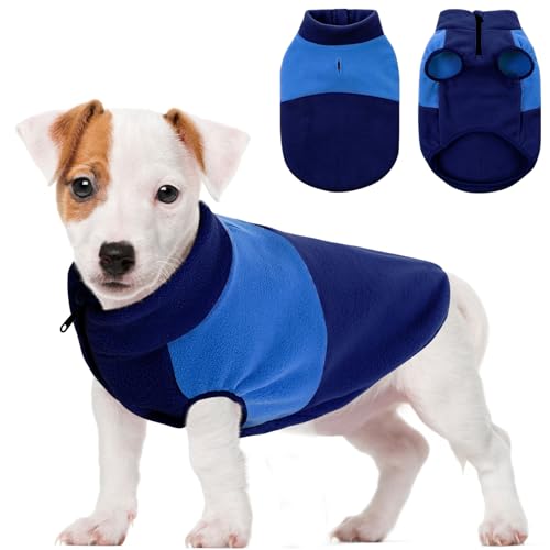 SAWMONG Fleece-Hundeweste, Hundepullover, kleiner, warmer Pullover, Hundejacke, Haustier-Sweatshirt für kleine, mittelgroße und große Hunde, Winterkleidung für Männer und Frauen, Blau, Marineblau, SAWMONG Fleece-Hundeweste, Hundepullover, kleiner, warmer Pullover, Hundejacke, Haustier-Sweatshirt für kleine, mittelgroße und große Hunde, Winterkleidung für Männer und Frauen, Blau, Marineblau, von SAWMONG