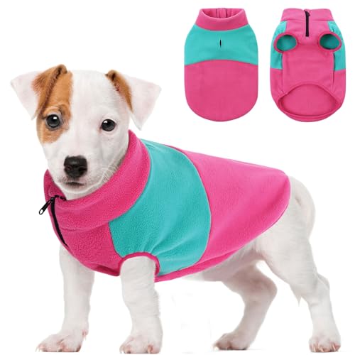 SAWMONG Fleece-Hundeweste, Hundepullover, kleiner, warmer Pullover, Hundejacke, Haustier-Sweatshirt für kleine, mittelgroße und große Hunde, Winterkleidung für männliche Frauen, Rosenminze, Größe M SAWMONG Fleece-Hundeweste, Hundepullover, kleiner, warmer Pullover, Hundejacke, Haustier-Sweatshirt für kleine, mittelgroße und große Hunde, Winterkleidung für männliche Frauen, Rosenminze, Größe M von SAWMONG