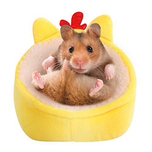 SAWMONG Hamster-Mini-Bett, warme kleine Haustiere, Tierhaus-Bettwäsche, leichtes Baumwollsofa für Zwerghamster von SAWMONG