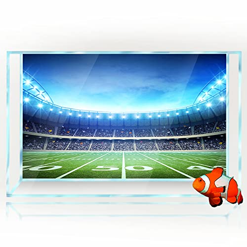 Aquarium-Hintergrund, 3D-Fußballstadion, Arena, Weltmeisterschaft, HD-Druck, Tapete, Aquarium, Reptilien, Lebensraum, Hintergrund, Dekorationen, PVC-Landschaft, Poster-Aufkleber (60 x 90 cm)) von SB little