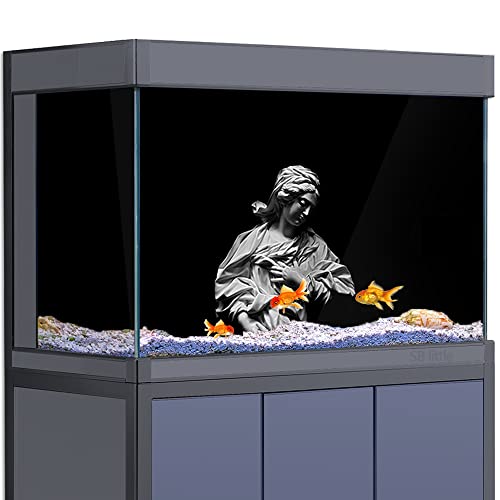 Aquarium-Hintergrund, 3D-Statue, einfacher Hintergrund, HD-Druck, Tapete, Reptilien-Lebensraum, Dekorationen, PVC-Poster, Aufkleber, Querformat (60 x 120 cm)) von SB little
