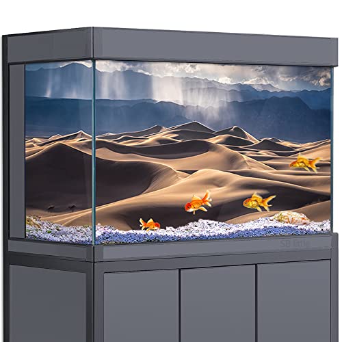 Reptilien Habitat Hintergrund Himmel Wüste 3D HD Druck Tapete Aquarium Hintergrund Dekorationen PVC Landschaft Poster Aufkleber (19,6 x 39,3 (50 x 100 cm)) von SB little