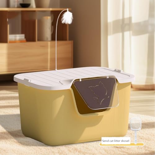 Vollständig Geschlossene Katzentoilette, Spritzwassergeschützt Und Erhöhtes Katzenzubehör, Aus PP, Geeignet for Katzen Unter 10 Kg Vollständig Geschlossene Katzentoilette, Spritzwassergeschützt Und Erhöhtes Katzenzubehör, Aus PP, Geeignet for Katzen Unter 10 Kg von SBCC
