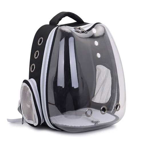 Haustierrucksack, Rucksack for kleine Katzen, Welpen, Häschen, von Fluggesellschaften zugelassen, Luftpolstertasche, for Reisen, Wandern und den Einsatz im Freien, Schwarz Haustierrucksack, Rucksack for kleine Katzen, Welpen, Häschen, von Fluggesellschaften zugelassen, Luftpolstertasche, for Reisen, Wandern und den Einsatz im Freien, Schwarz von SBJKLYRN