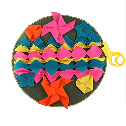Hundespielzeug， Durchmesser 45 cm, Energie verbrauchendes Spielzeug, Welpen, Hunde, Stressabbau, Trainingsdecke, Haustier-Schnüffelmatte, waschbar, Geruchstrainingsunterlage, 1 Stück(2pcs) von SBJKLYRN