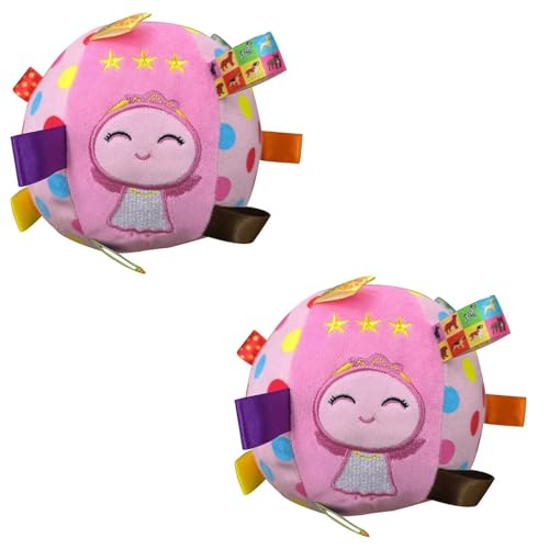 Hundespielzeug， Hundespielzeug Plüsch Haustier Hundespielzeug Interaktives Haustier Ball Spielzeug Hund Kauball Reinigung Zahn Hund Kauspielzeug 2Pcs Hund(Girl) von SBJKLYRN