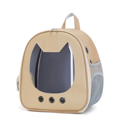 SBJKLYRN Haustierrucksack, Atmungsaktive Hundetragetaschen for kleine Hunde und mittelgroße Katzen, langlebig for Reisen, Wandern und Camping, Khaki SBJKLYRN Haustierrucksack, Atmungsaktive Hundetragetaschen for kleine Hunde und mittelgroße Katzen, langlebig for Reisen, Wandern und Camping, Khaki von SBJKLYRN