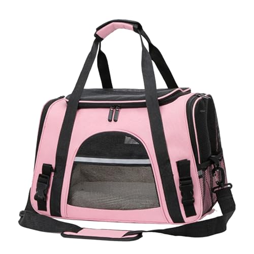 SBJKLYRN Haustierrucksack, Rucksack for Katzen und Hunde, tragbar, atmungsaktiv, mit zu öffnendem Netzfenster for Tragen von Haustieren bis zu 5 kg, Pink SBJKLYRN Haustierrucksack, Rucksack for Katzen und Hunde, tragbar, atmungsaktiv, mit zu öffnendem Netzfenster for Tragen von Haustieren bis zu 5 kg, Pink von SBJKLYRN