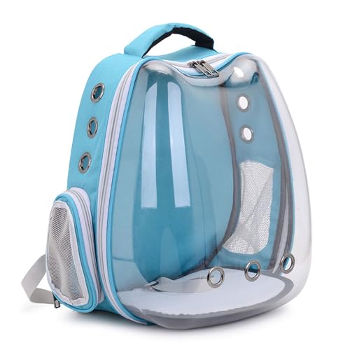 SBJKLYRN Haustierrucksack, Rucksack for kleine Katzen, Welpen, Häschen, von Fluggesellschaften zugelassen, Luftpolstertasche, for Reisen, Wandern und den Einsatz im Freien, Blau SBJKLYRN Haustierrucksack, Rucksack for kleine Katzen, Welpen, Häschen, von Fluggesellschaften zugelassen, Luftpolstertasche, for Reisen, Wandern und den Einsatz im Freien, Blau von SBJKLYRN